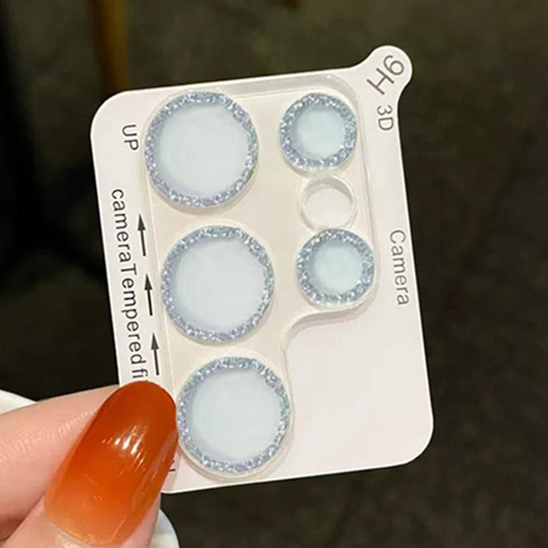 Samsung Galaxy S22 S23 S24 Plus / S22 S23 S24 Ultra Bling Ochranný prstenec objektivu fotoaparátu Tvrzené sklo