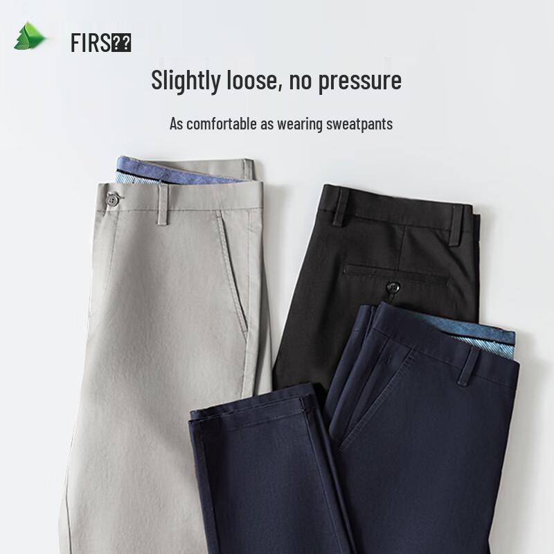 

Men s Cotton Blend Stretch Business Casual Straight-Leg Pants 40