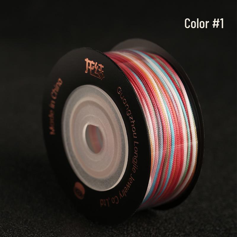 Dragon Knot High-A Jade Thread: Eco-friendly, Colorfast Jewelry Weaving Cord, 79 Colors, Handmade DIY Bracelet Material.