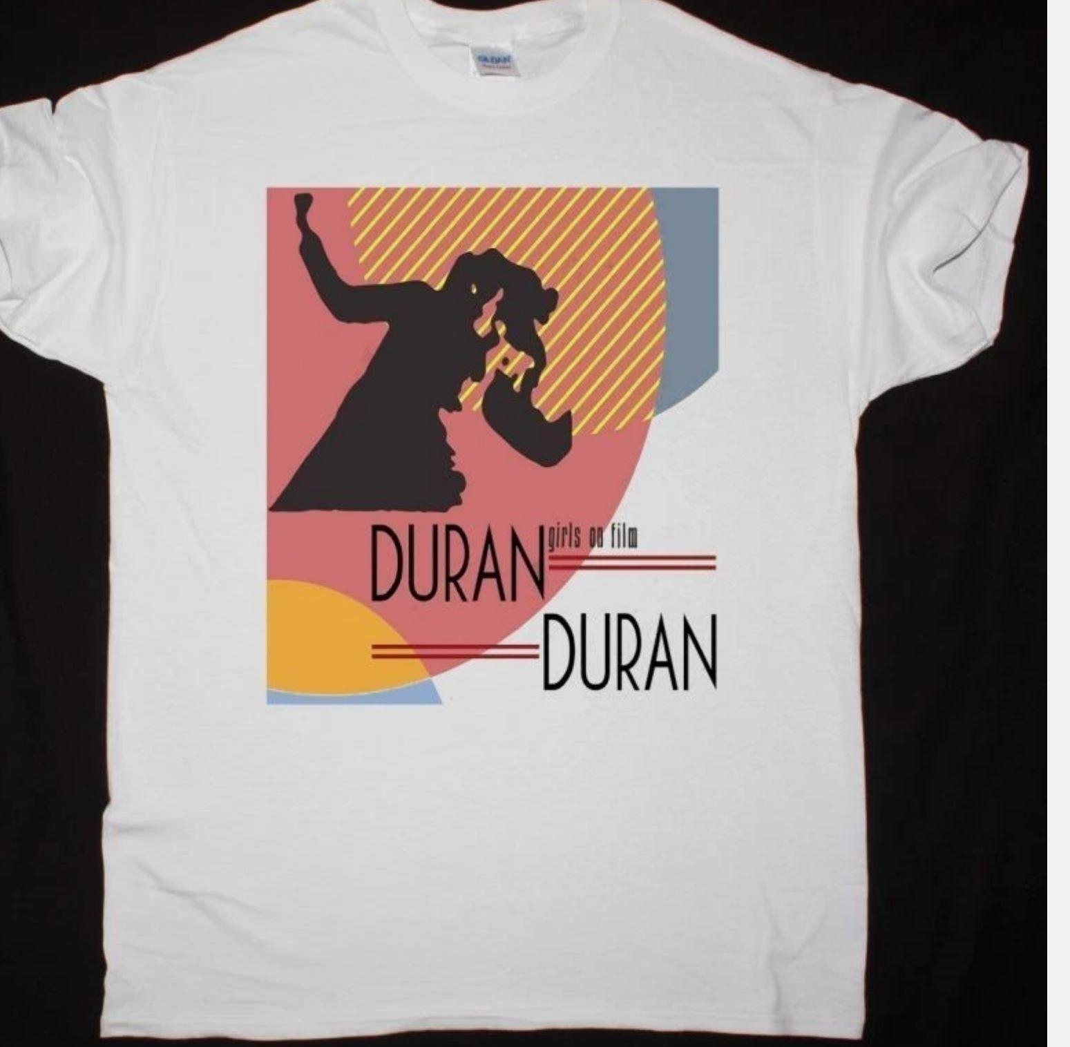 Vintage 80s Duran Duran Music Unisex S-234XL White Shirt S