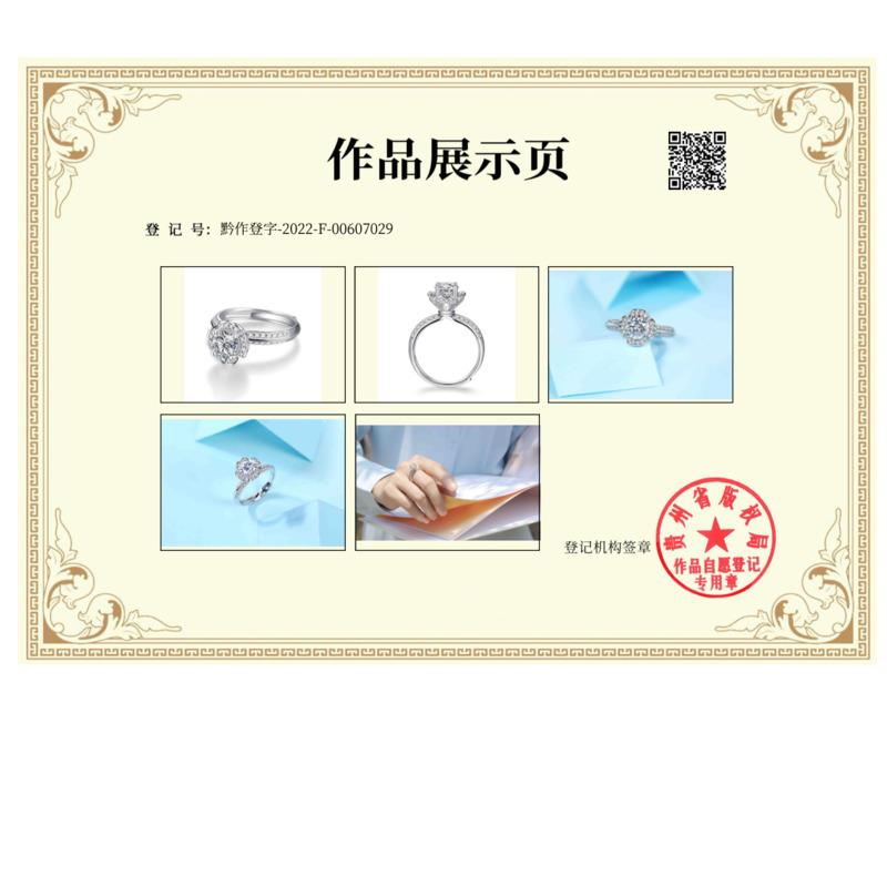 Bague Ringen Set Argint S925 1ct Moissanite Handstick Stil Floral Cadou Moda Femei Bijuterii Inel de viață