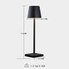 Cordless European Table Light Hotel Restaurant Decoration Rechargeable Led Table Lamp Romantic Dinner