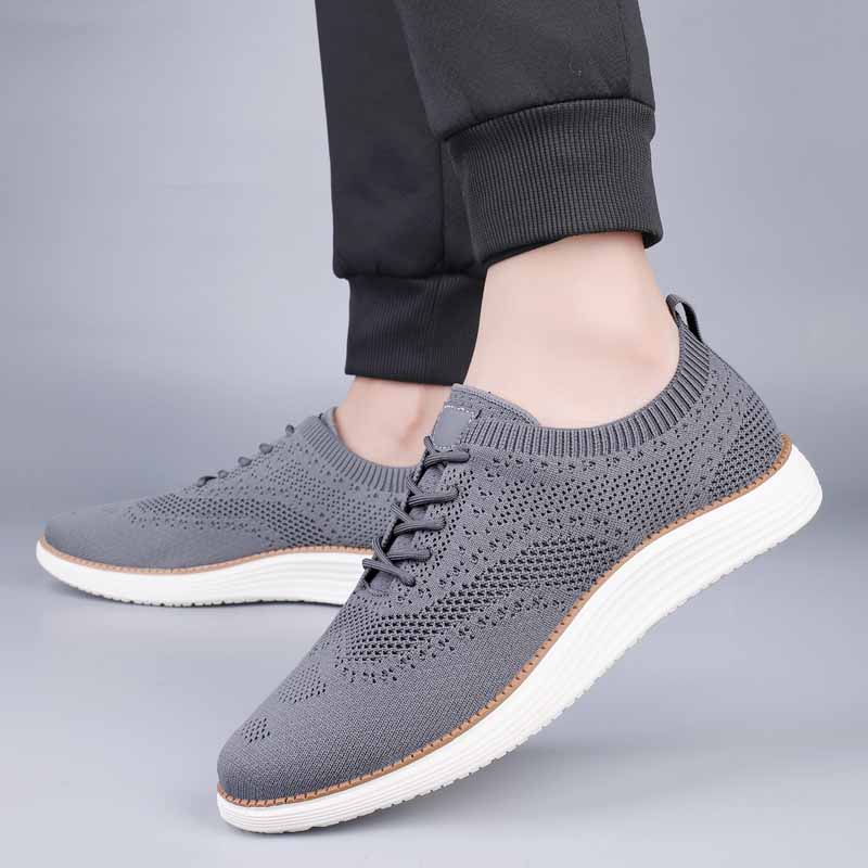 Fashion Lightweight Mesh Summer Flats Comfortable Male Driving Shoes Simple Outdoor Work Shoes Sneakers Breathable Mens Casual Shoes