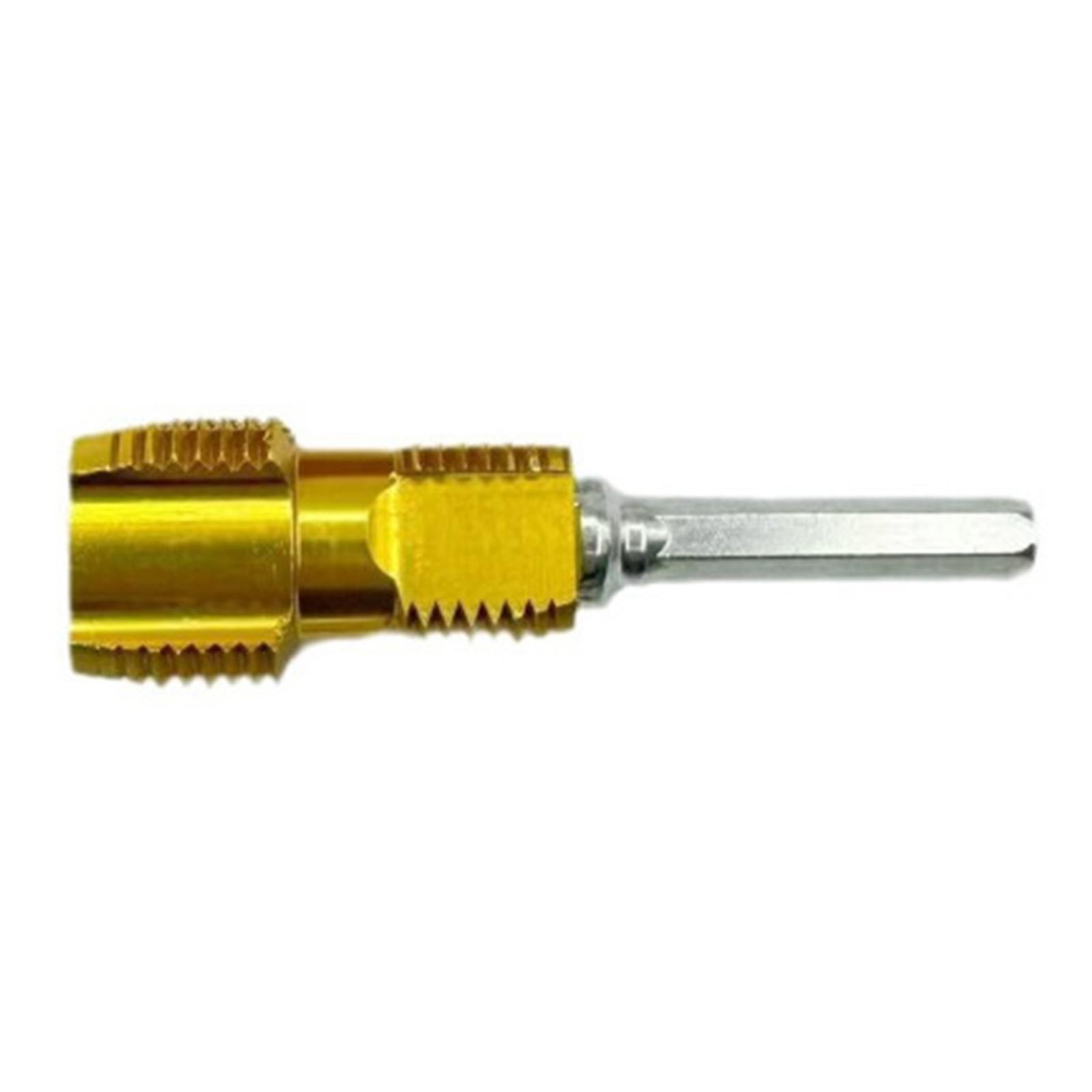 

6,35 мм шестигранный адаптер для расширения водопроводной трубы, адаптер для электрической дрели для водопроводной трубы 1/2 3/4 дюйма, детали электроинструмента 1