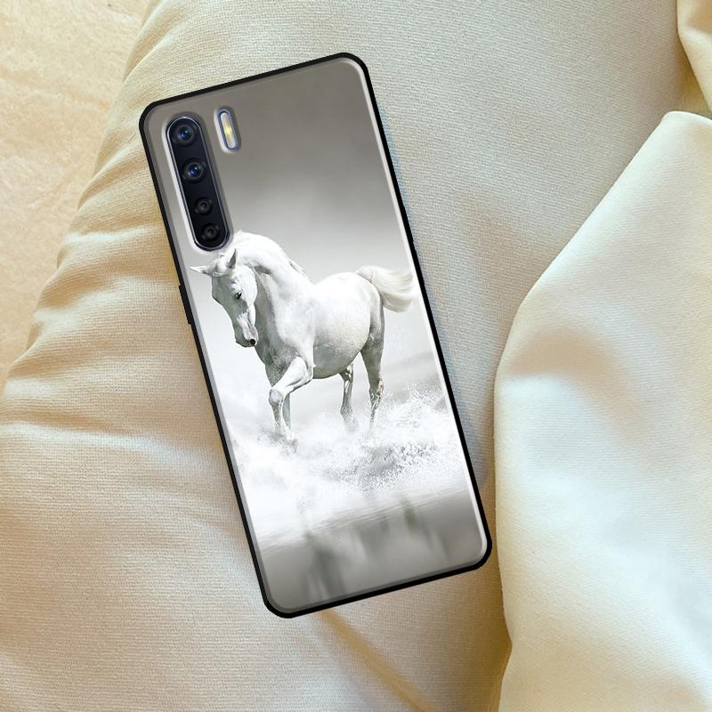 Running Horses Animal Case For Oppo A17 A94 A74 A54 A60 A40 A80 A16 A76 A96 A98 A58 A78 A18 A38 A57 A15 A5 A6 Pro