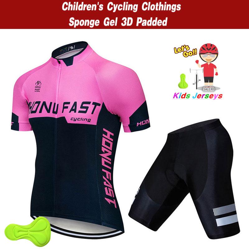 Kids Cycling Jersey with Shorts Sets  Children Bike Clothing Ropa Ciclismo Boys Cycling Clothing Sports Suit 2026 Summer Breathable Cycling Suit Set