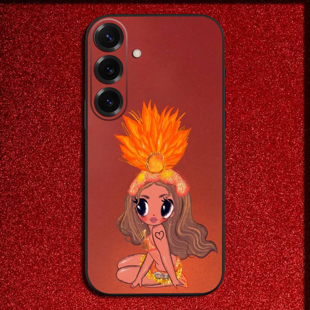 Singer K-Karol G Tropicoqueta Phone Case For Samsung S25,S24,S21,S22,S23,S30,Ultra,S20,Plus,Fe,Lite,5G Black Cover