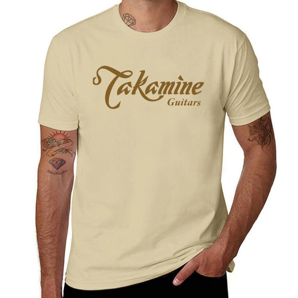 Takamine Guitars Logo T-Shirt Customs Design Your Own Plus Size Tops Customizeds Oversized T Shirts for Men