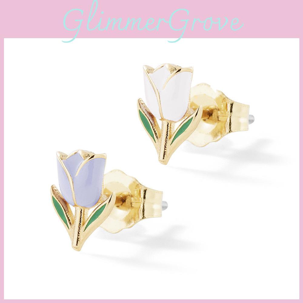 Fashionable Flower Rose Earrings For Women Alloy Floral Design For Every Occasion