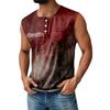 Men's Halloween Printed Sports Button Pocket Sleeveless Vest