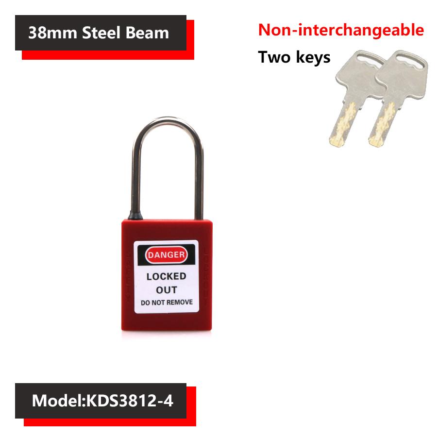 38mm Industrial Safety Padlock LOTO Lockout Nylon Engineering Shackle Personal Energy Lockout Direct Multiple Specifications 6