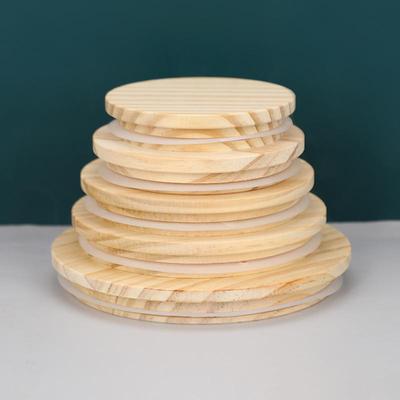 Bamboo Wood Lid for Glass Bottles and Jars