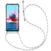 Phone Case - Shockproof - Redmi Note 10 4G - TPU - Lanyard Included - Reinforced Protection