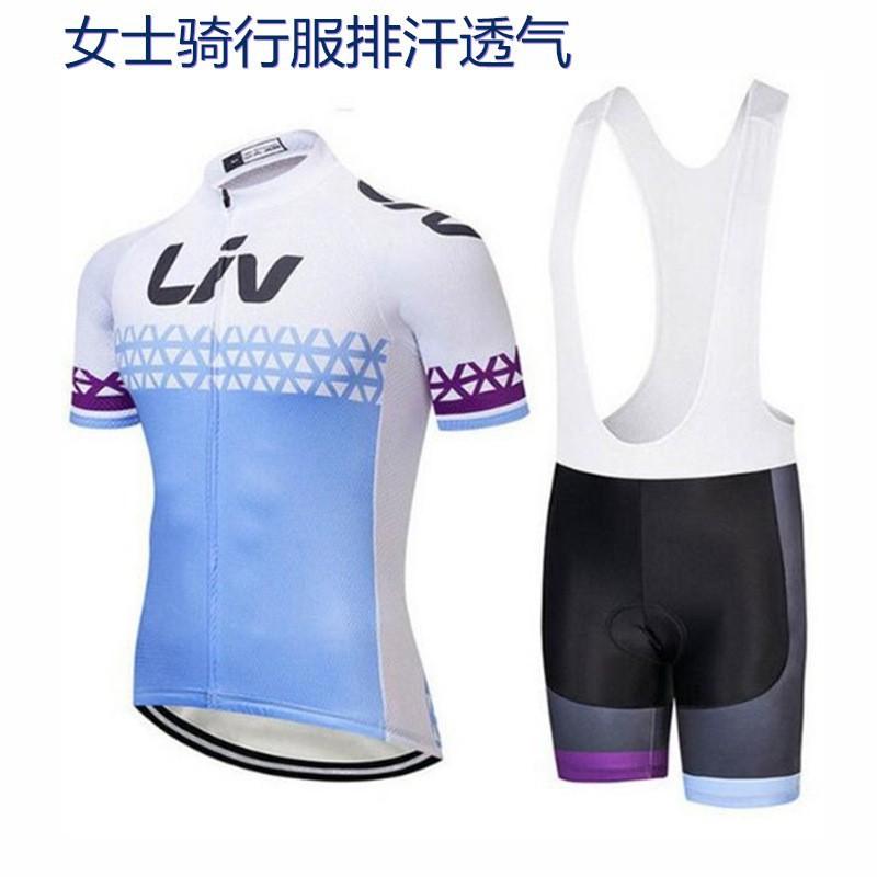 LIV Cycling Wear Women's Team Edition Short-sleeved Set Sweat-wicking Breathable
