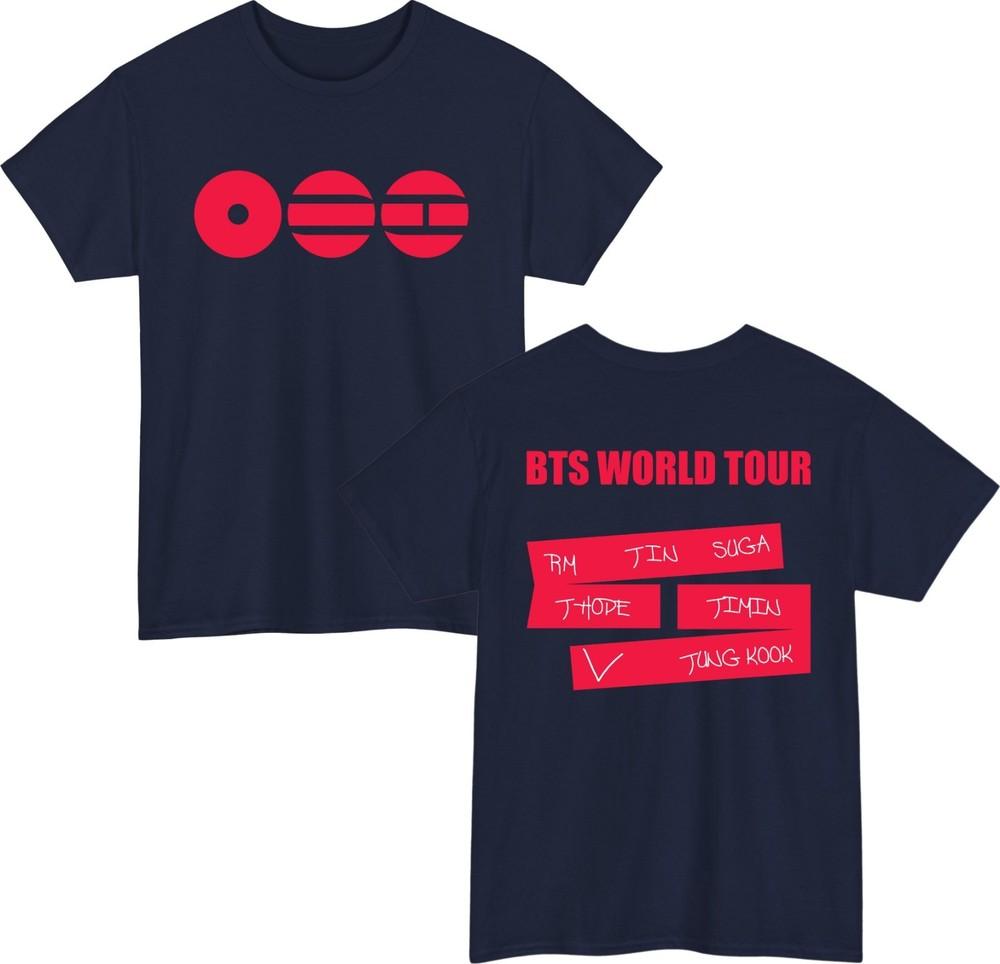 BTS 2026 Tour TShirt Music Fan Concert Gift Unisex Tee Army Fan Top S