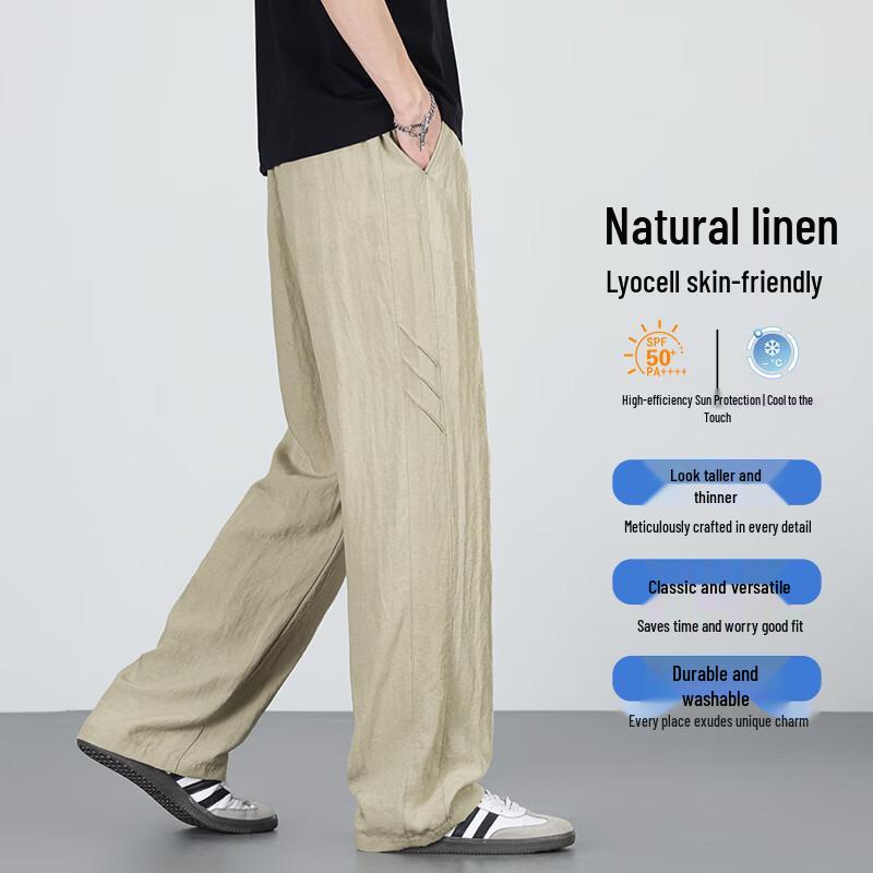 Yiliteng Men s Loose Straight Summer Casual Pants 4XL