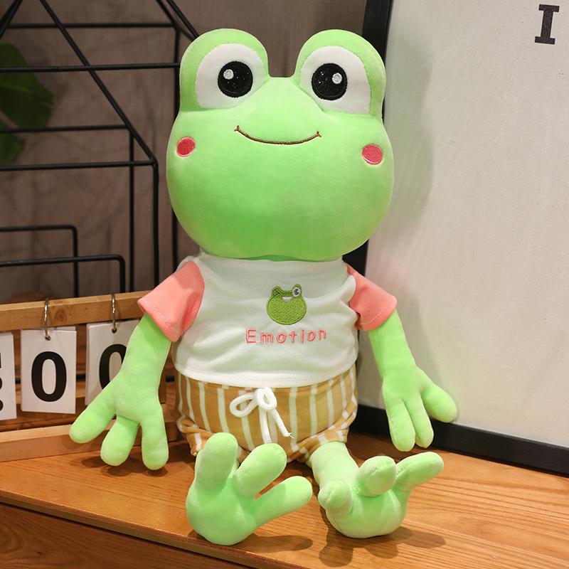 

35/50/65 см зеленая лягушка плюшевая игрушка мягкая мягкая игрушка длинные руки ноги милая кукла детская подушка для объятий дети мальчик подарки на день рождения 35cm розовый