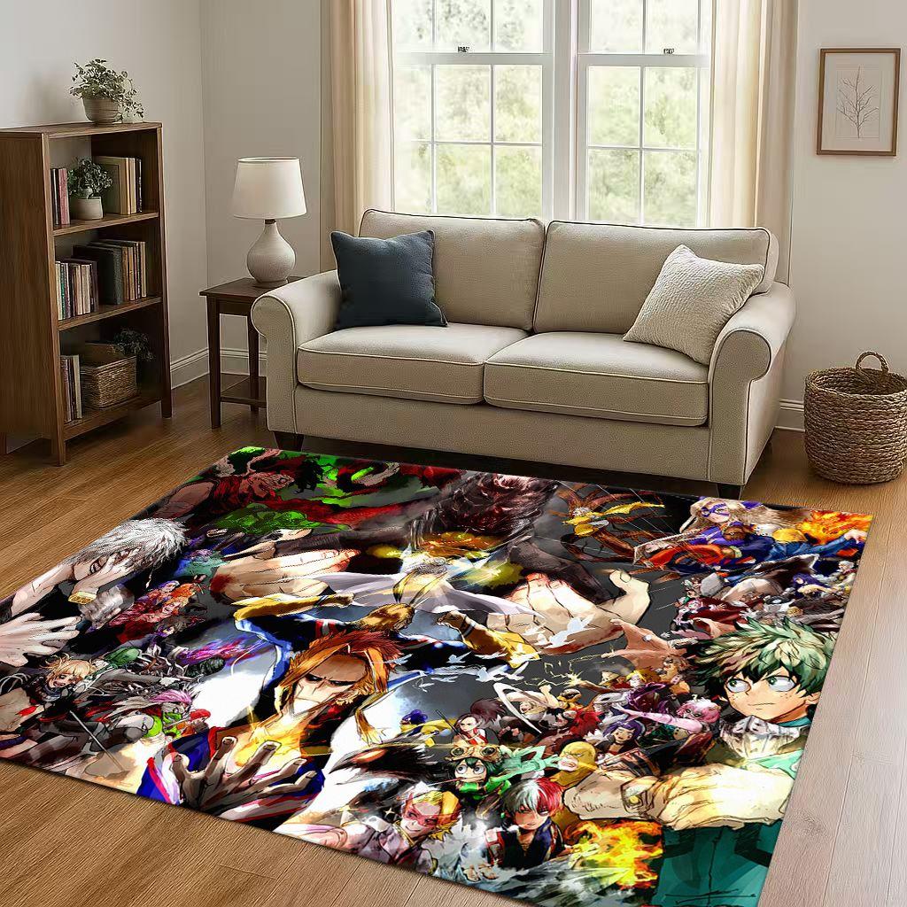 Anime My Hero Academia Bakugou Deku Kreskówka Salon Antypoślizgowy Dywanik Dywan do Sypialni Pokoju Zabaw Sofa, Dekoracja Domu Wycieraczka
