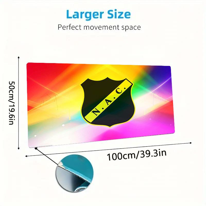 NAC Breda Color Mouse Pad Large Gaming Table Cushion Non-slip Laptop Tablet Big Mousepad XXL Mat Mini PC Playmat With Lock Edge