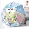 1pc Keroro Frog Automatic Opening/Closing Umbrella with Portable Tri-Fold Design, 8-Bone Iron Frame Outdoor Umbrella, Perfect Gift for Fans, Travelers