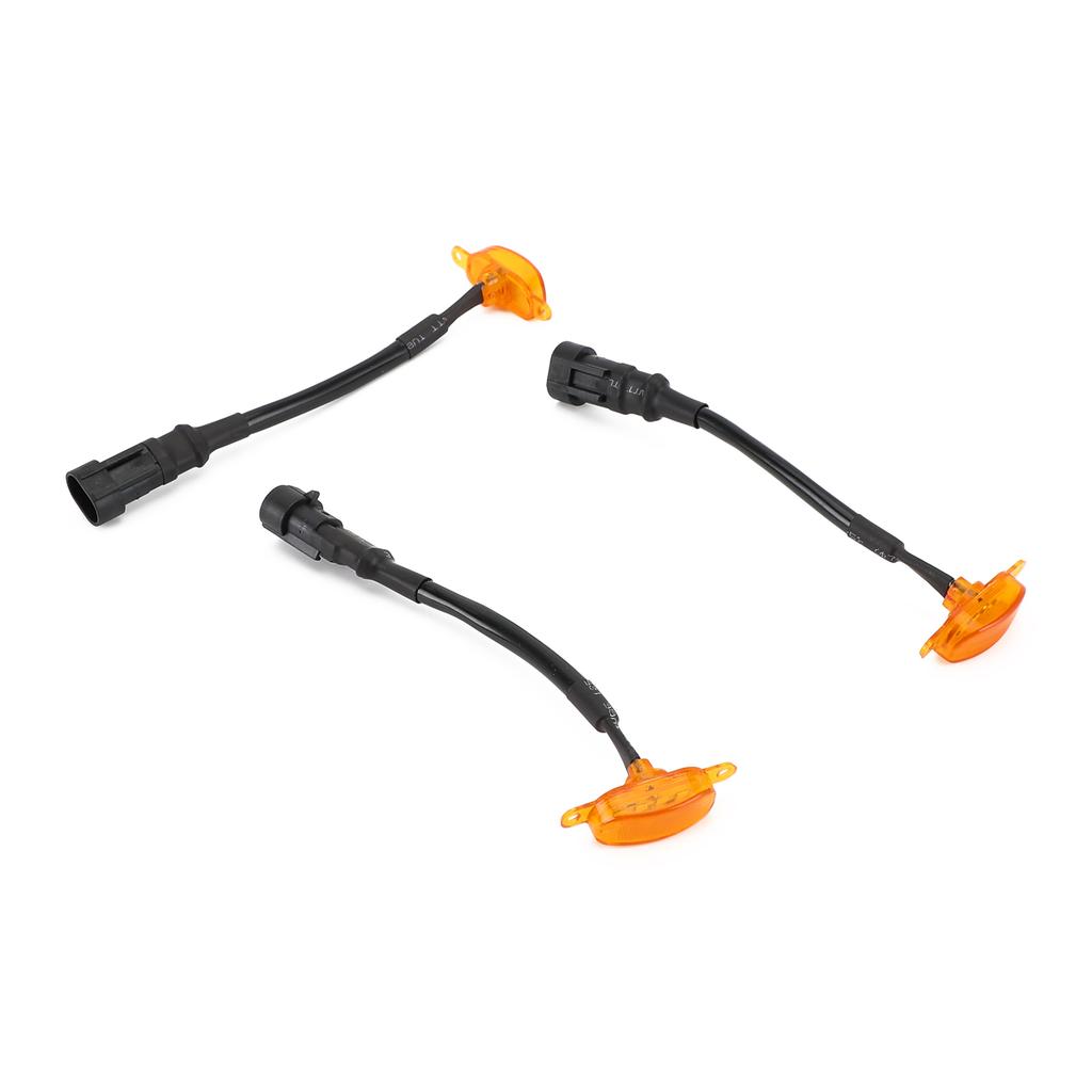 Areyourshop 3 Stück Bernstein Linse Bernstein LED Lampe Raptor Frontgrill Tagfahrlicht passend für Ford F-150