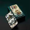 Vintage compass illustration For OPPO Reno 5 6 7 A96 A40 A58 Realme GT A74 A78 Neo2 A74 A78 Find X5 X3 X7 X8 Black Phone Case