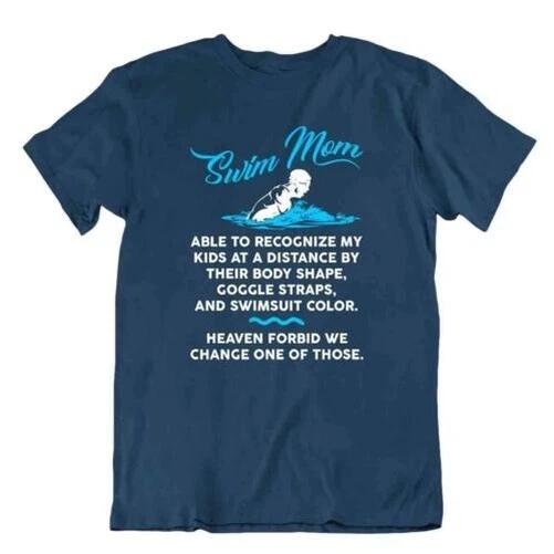 Swimm Mom Tee Heaven Tshirt Relaxing Sports shirt Casual T-Shirt S