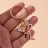 New Enamel Women Girls Mini Higheel Handbag Keychain Lipstick Key Rings Pendant for Key Holder Handbag Decor DIY Jewelry Gifts