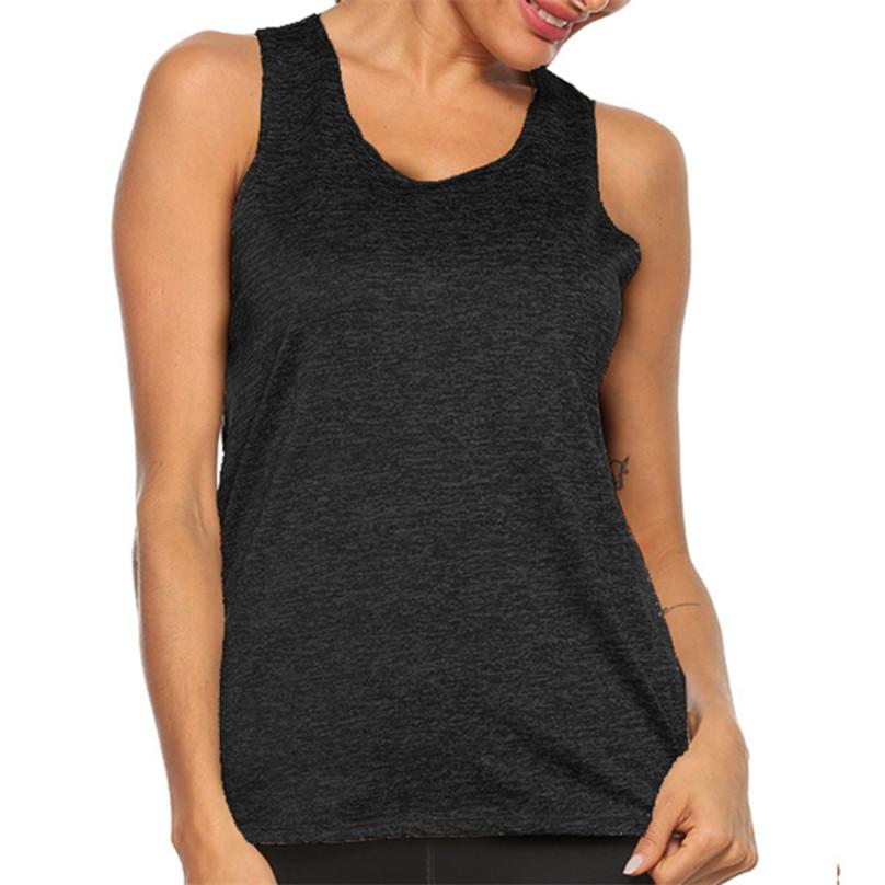 Damen Mode Sexy Einfarbig Atmungsaktiv Ärmellos Schulterfrei Weste Hemd Sportlich Lässig Bluse