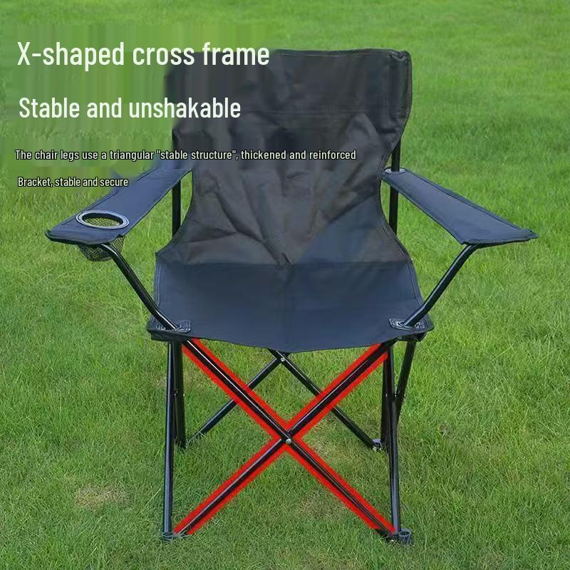 Portable Foldable Beach & Camping Chair - Picnic, Fishing, Sketching Outdoor Armchair