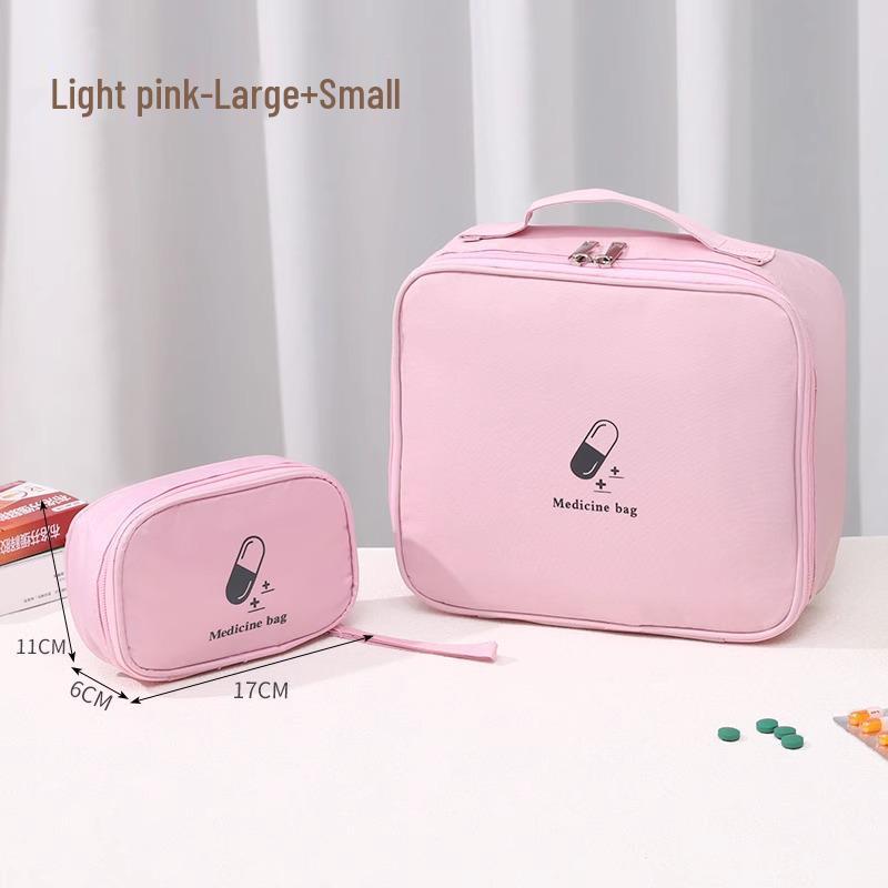 Portable Travel Medicine Organizer: Compact Pill Box & First Aid Kit for Students & Dorms