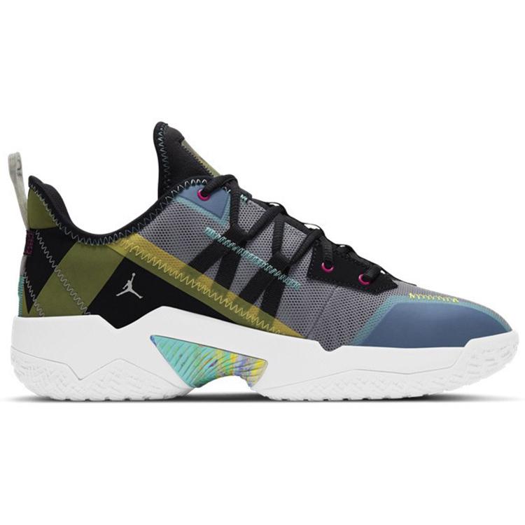 Air Jordan Westbrook One Take 2 PF 'Wolf Grey Multi' (Unisex) Wolf Grey / Fireberry Vintage Basketball Shoes CW2458 003