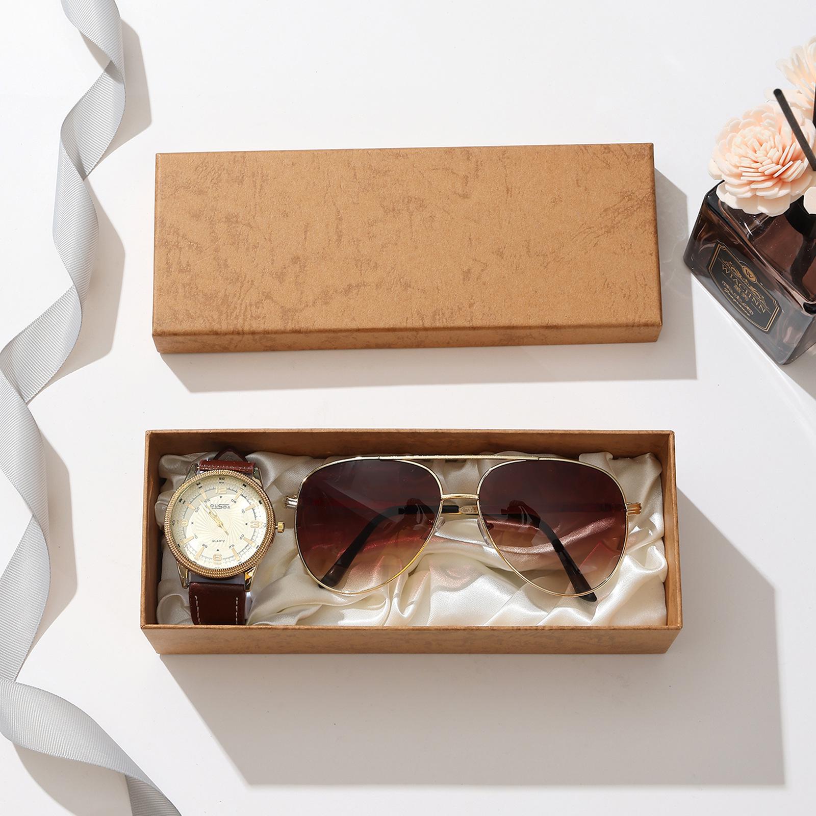 

Men s Gift Set: Quartz Watch, Wallet & Glasses - Perfect for Christmas, Valentine s, or Business Gifts
