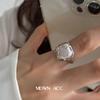 Ring Does Not Fade Niche Design Ins Opening Female High-end Sense Retro Cold Pearl Shell Versatile Irregular
