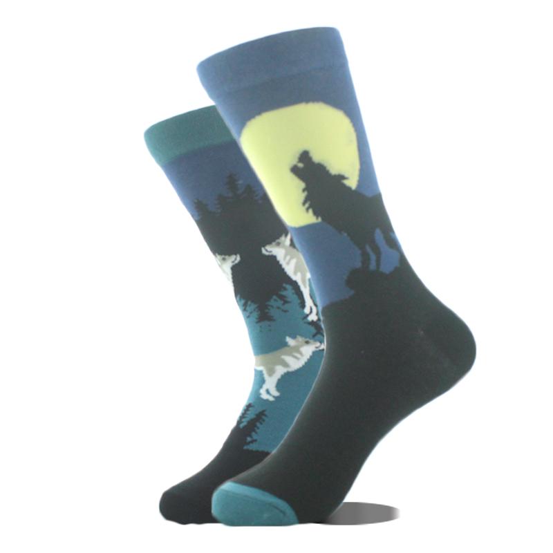 AB Happy Cotton Funny Socks Men Beer Panda Duck Crazy Design Sokken Unisex Novelty Plant Piano Crew Skateboard Calcetines Hombre