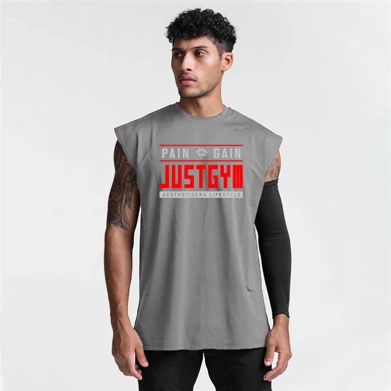 Do The Work  Mens Summer Mesh Quick Dry Bodybuilding Fitness Workout Breathable Letter Printed O-neck Stringer Singlets