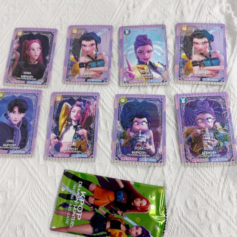 2026 Nové K-POP Loveci démonů Sběratelské karty, Anime Sběratelská karetní hra, Booster balíček vzácných fóliových karet, Dárek pro fanoušky a děti