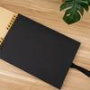 Our Adventure Loose Leaf Spiral 8x8 12x12 Inch Baby Black Custom Journal Kit Paper Sticker Set Notebook Scrapbook Photo Album