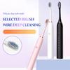 Escova de Dentes Ultrassônica Elétrica Seis Modos de Velocidade Casa Cabelo Macio Carregamento USB Impermeável Limpador de Dentes para Adultos
