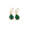 Korean Fashion Water Drop Tassel Earrings - Retro Gemstone Court Style, Simple & Elegant for Women