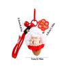 Cute Knitted Lamb Pendant Crochet Cartoon Sheep Doll Zodiac Sheep Gift Backpack Pendant  Bag Decor