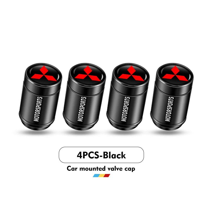 

4PCS Tire Valve Stem Caps for Mitsubishi Compatible with All Models Pajero Outlander Lancer Dustproof Waterproof Air Valve Cover