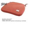 Removable Cover Seat Cushion Memory Foam Chair Cushion, Thickened Dining Pad with Straps, Easy Care Non-Slip Backing, Washable for Autumn Winter