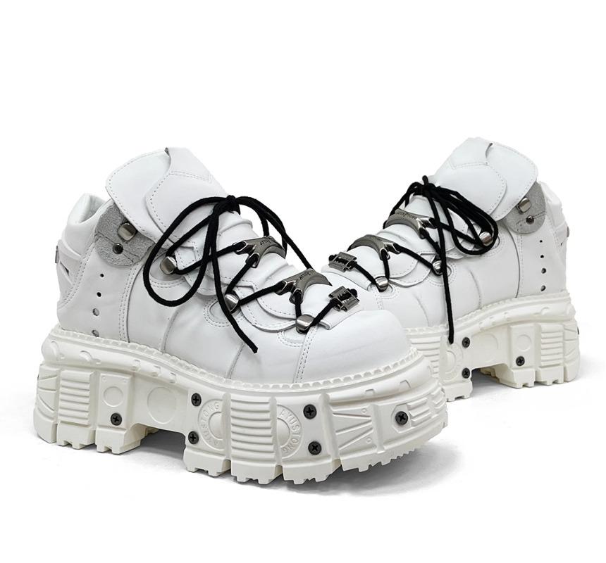 

Мужские Панк Хэви-метал Женские Маленький Рост Увеличивающие Шнуровка Яби Темный Готика Рок Платформа Обувь 35