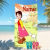 Customizable personalized beach towels Heidi themed designs.Suitable for the beach, yoga, sports;ideal as beach accessories
