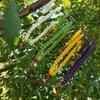 White Yellow Purple Jade Bodhi Abacus Bead Bracelet - Single & Double Strand