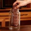 Microwaveable Chubby Cup: High Borosilicate Glass, Portable, Sealed, High Temp Resistant, with Scale