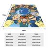 Inazuma Eleven Anime Game Blanket Cover RPG Cartoon Fuzzy Throw Blanket Bedding Couch Personalised Ultra-Soft Warm Bedspread