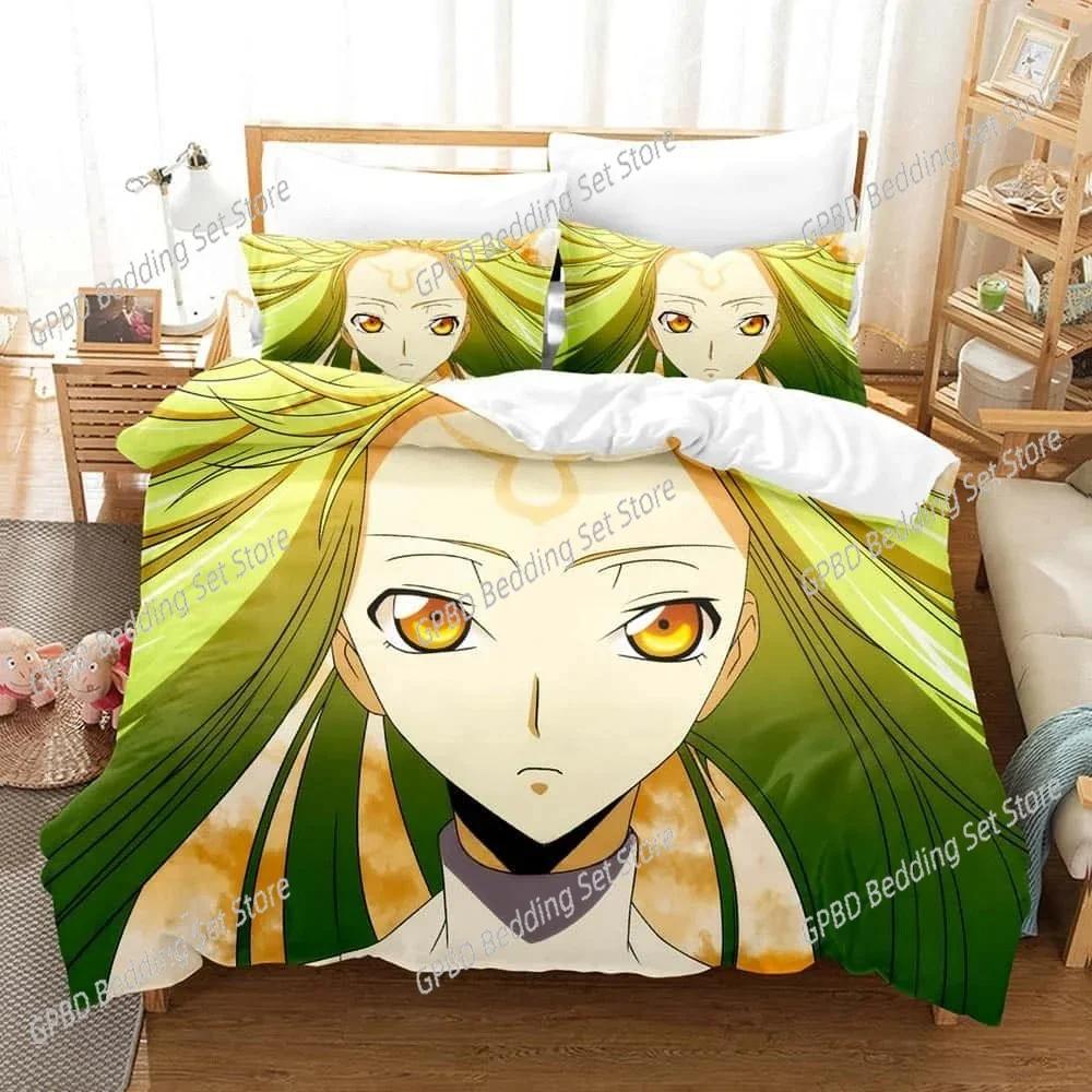 3d Print Anime Code Geass Bedding Set Bedroom Soft Modern Bedspreads Comefortable Kids Duvet Cover Quilt Cover And Pillowcase