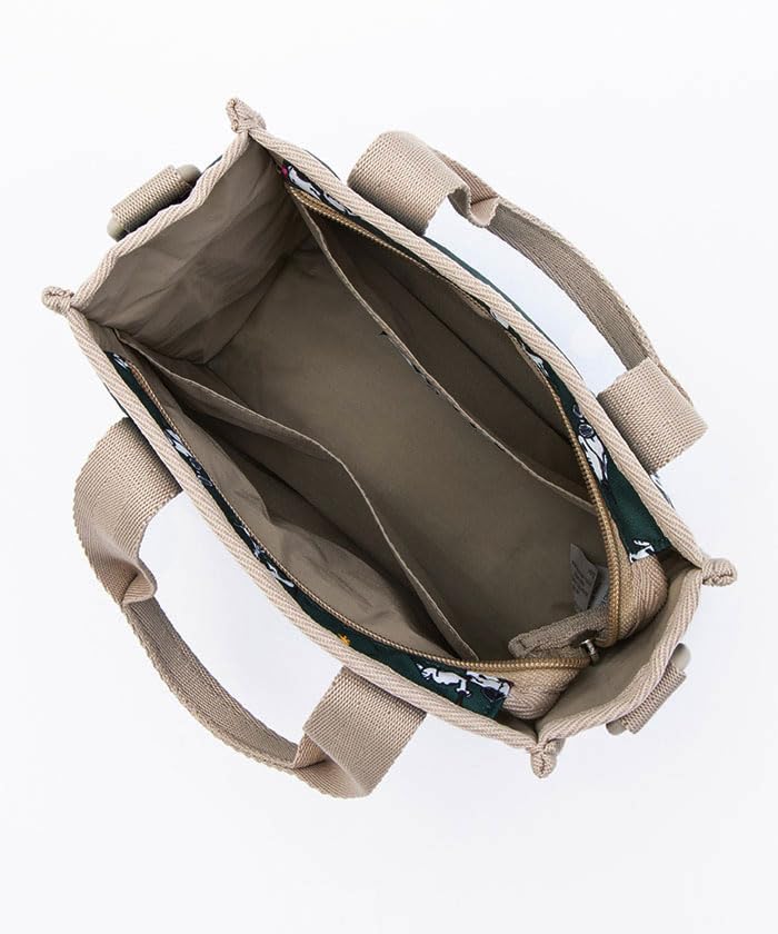 Official Shoulder Bag MINI Snoopy and Woodstock Green [LeSportsac] N/S TOTE/3714 Women's